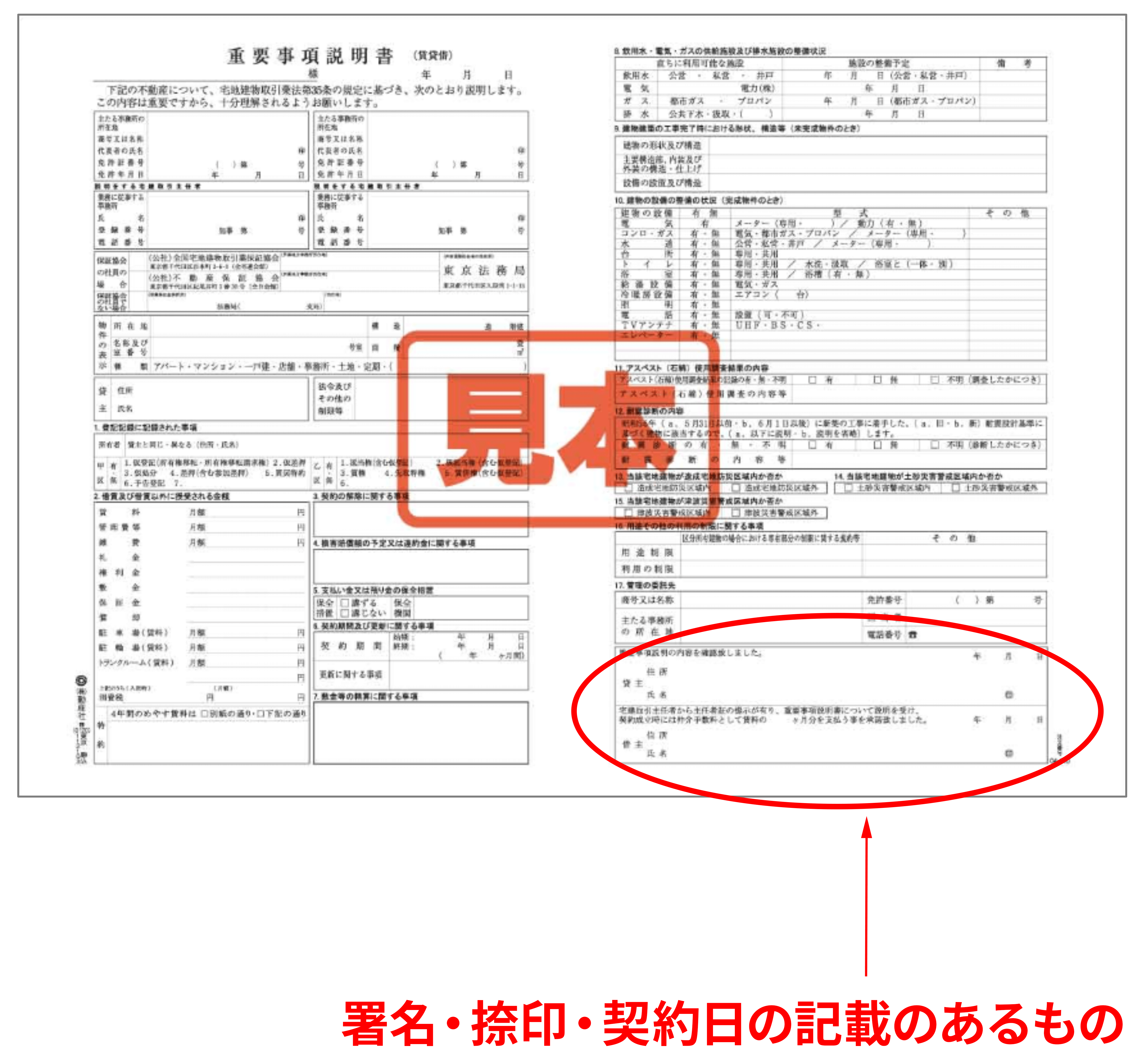 重要事項説明書