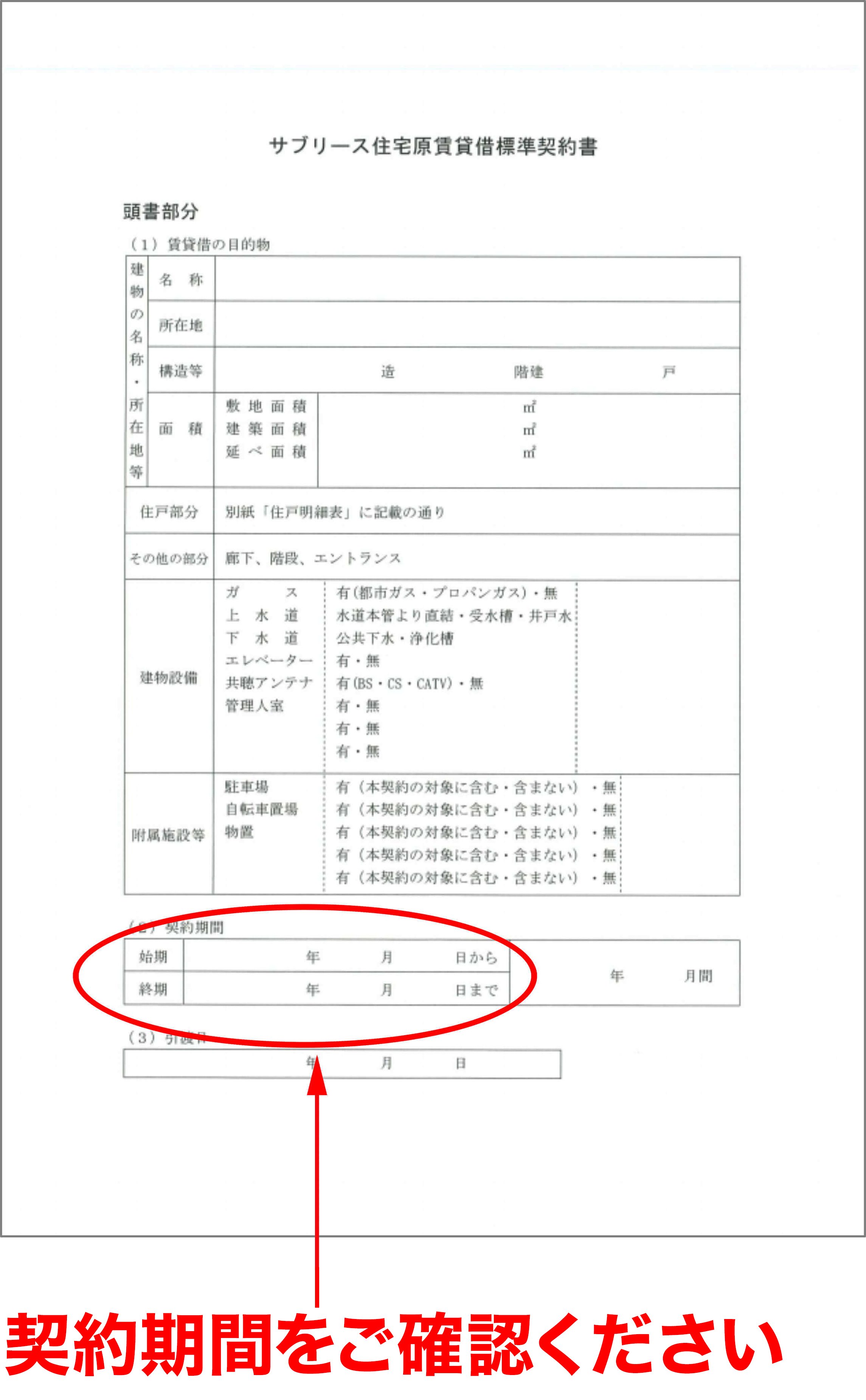 サブリース契約書